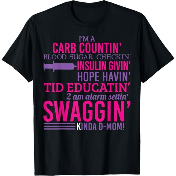 T1D Diabetic Funny Type 1 Diabetes Awareness Men Women Kid T-Shirt