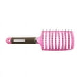 thumbnail image 3 of Cepillo para el cabello con ventilación Nikou peine curvo para desenredar color rosa, 3 of 12