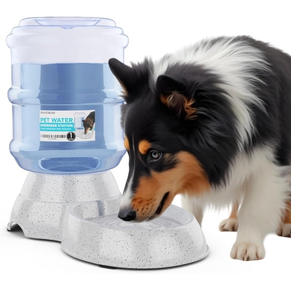 Automatic Pet Waterer Dispenser with BPA-Free Design – 1 Gallon Capacity, Convenient Waterer Solution Ideal for Dogs and Cats Small and Large Pets