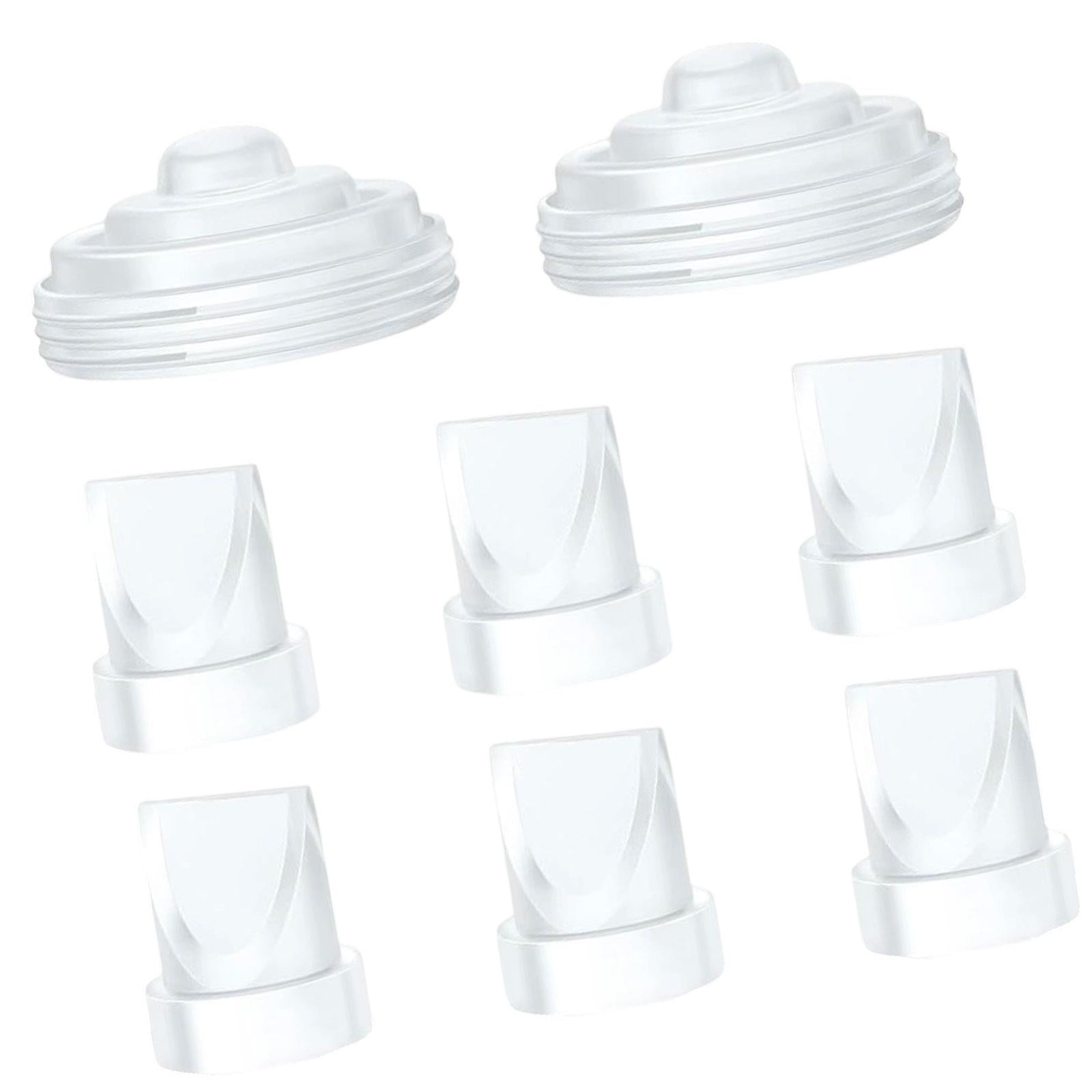 Aosekaa Silicone Diaphragm Pump Seal and Duckbill Valves Easy to Clean Replace Parts for M5 Parts Breastfeeding Essential Accessories 8Pcs