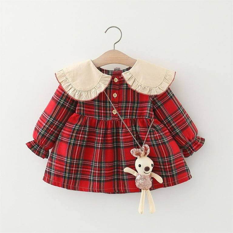 JSCDRPDWL Pencil Dress First Birthday Outfit Girl Baby Holiday Dress Size  12 Girls Clothes 6-9 Month Girl Clothes Baby Girl 0-3 Months Gift Ideas,,  Red 6-12 Months - Walmart.com