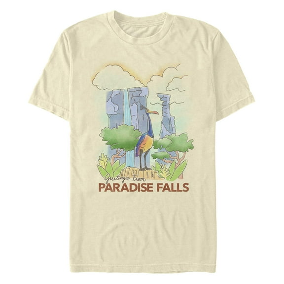 Men's Up Greetings From Paradise Falls Graphic T-Shirt