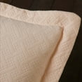 thumbnail image 6 of Superior Basketweave Cotton Decorative Bedspread and Sham Set, Queen, Peach, 6 of 10