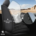 thumbnail image 4 of Seat Covers for Jeep Wrangler JL 2018 2019 2020 2021 2022 2023 2024 2025: 4-Door Car Seat Covers Full Set 5 Seat Custom Truck Pickup Waterproof Leather Seat Protector Cushion (Black), 4 of 7