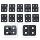 thumbnail image 4 of 10/20PCS Small Hinges Mini Plastic Black Door Bearing Butt Hinge Cabinet Electrical Box Folding Hinge Furniture Hardware, 4 of 11