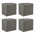 thumbnail image 1 of Suncast 22 Gal Outdoor Patio Small Deck Box w/ Storage Seat, Stone (4 Pack), 1 of 12