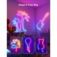 thumbnail image 2 of Lepro AI LED Neon Lights N1, RGBIC LED Lights, Work with Google/Alexa Neon Rope Light, IP65 Outdoor Led Strip Lights Waterproof, Music Sync LED Light, 2 of 10