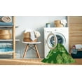 thumbnail image 2 of Ahgly Tapis Rond Lavable en Machine Intérieur Transitionnel Vert, 3 Pieds Rond, 2 of 7