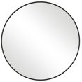 thumbnail image 1 of Benjara BM239324 24 in. Round Shape Sleek Metal Frame Mirror, Black, 1 of 5