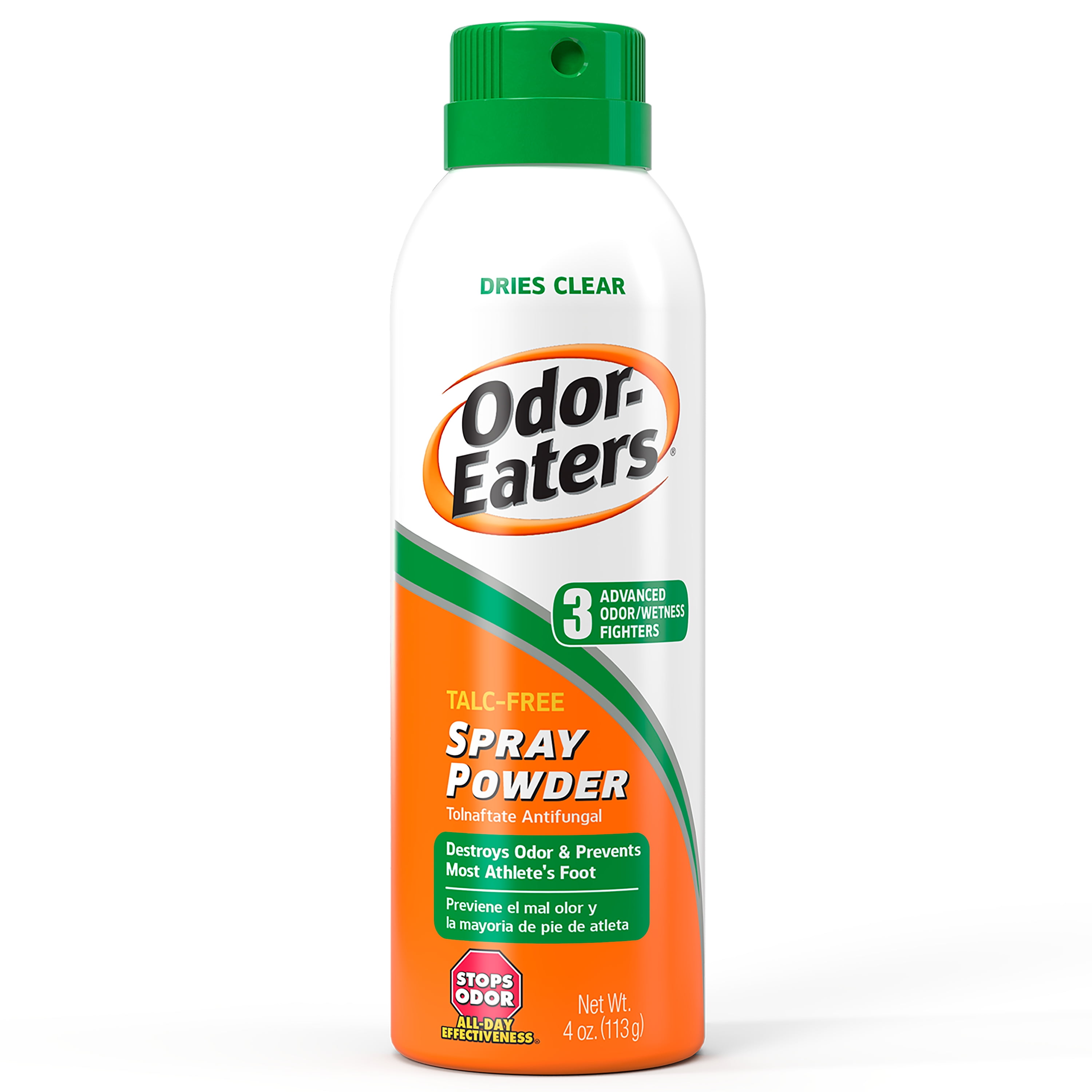 Odor-Eaters Foot Spray Powder Deodorant, Odor Control, & Sweat Absorbing, 4 oz