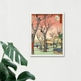 thumbnail image 3 of Utagawa Hiroshige Cherry Blossom Tree Park Colourful Landscape Japanese Woodblock Art Print Framed Poster Wall Decor 12x16 inch, 3 of 5