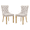 Beige & Gold, variant on Tcbosik Upholstered Dining Chairs Set of 2, Velvet Accent Chair with Button Tufted Back, Side Chair with Metal Legs for Kitchen, Living Room, Beige & Silver