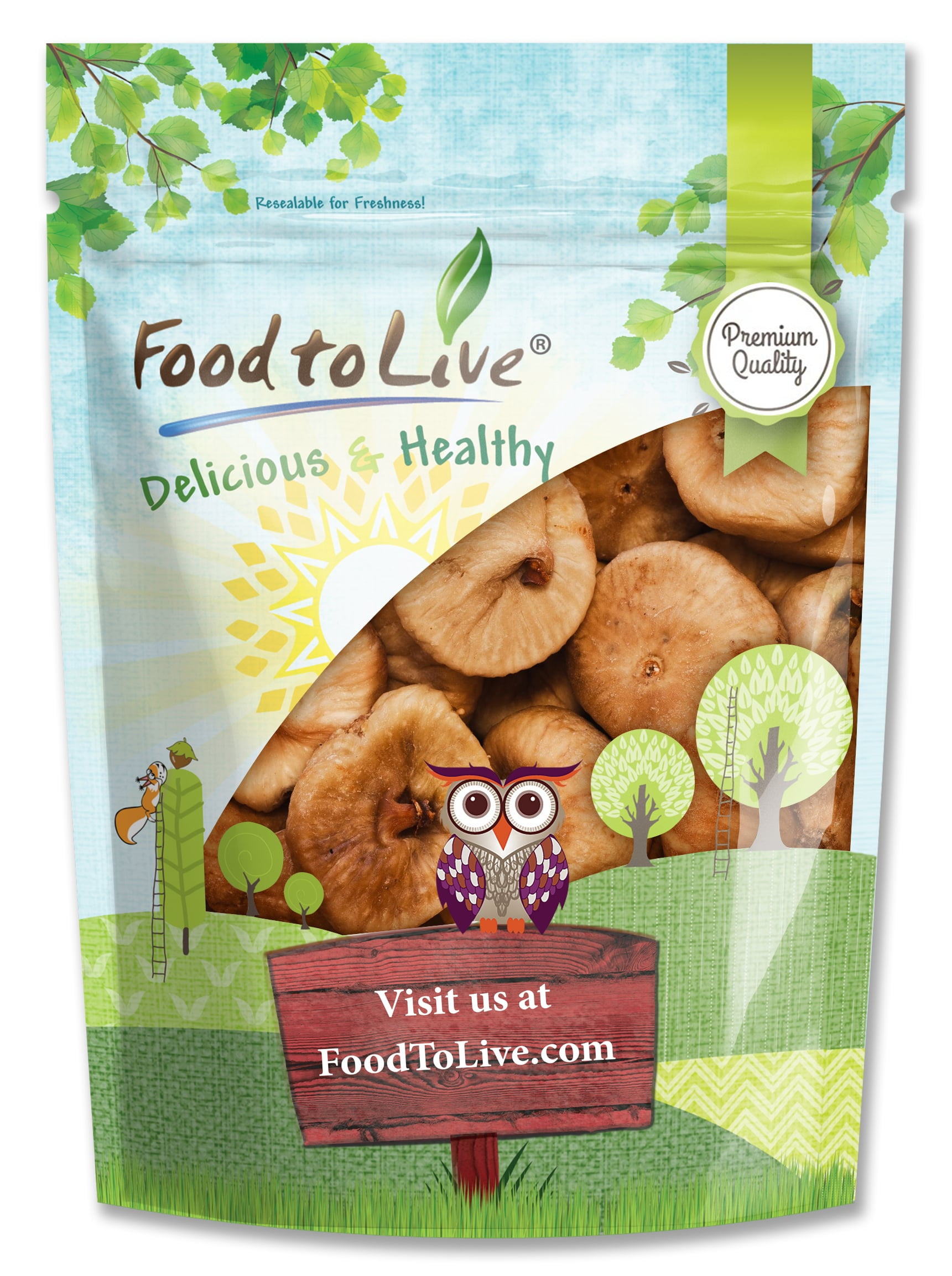 Turkish Smyrna Figs, 1.5 Pounds Dried Raw Fruits, Kosher, Vegan