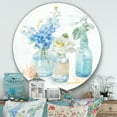 thumbnail image 3 of Designart 'Cottage Florals II' Farmhouse Metal Circle Wall Art, 3 of 3
