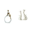 thumbnail image 1 of Estatua de niña, figura femenina, escultura decorativa, estatua de gato, resina, cerámica, coleccionable, detalles realistas, ideal para regalar,, 1 of 8