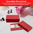 thumbnail image 3 of Novel Box 100 Pack Red Cardboard Cotton Filled Jewelry Gift Boxes 2.5x1.62x1 Inches with Lids, 3 of 8