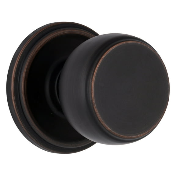 Brinks Push Pull Rotate Ganyon Interior Non-Locking Doorknob in Tuscan Bronze