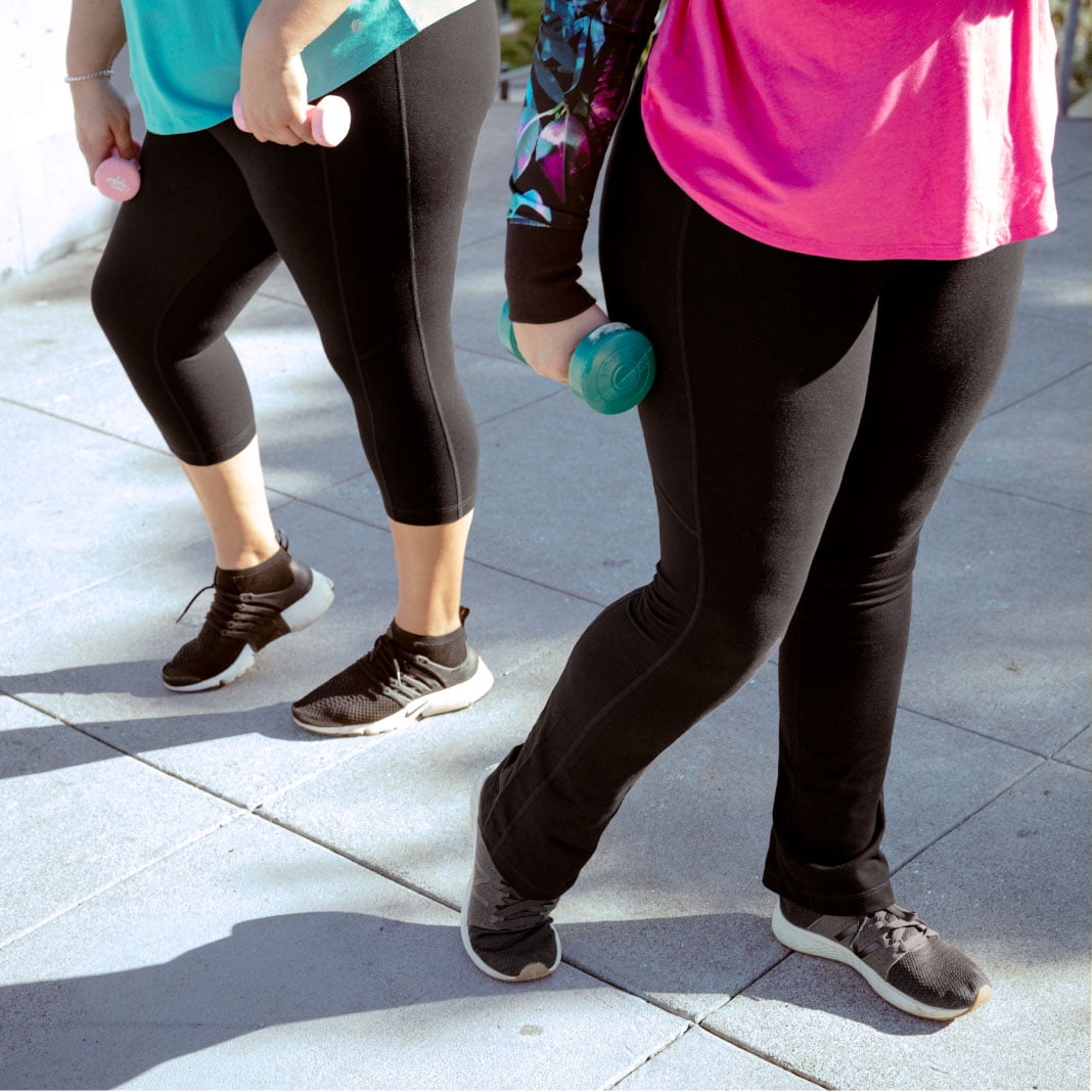 Rainbeau Curves Active Sport Legging, Women's Plus, Black 26/28
