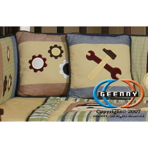 Geenny Boutique 13 Piece Crib Bedding Set Baby Boy Constructor Geenny Boutique 13 Piece Crib Bedding Set Baby Boy Constructor