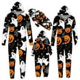 thumbnail image 6 of HNMKIU Halloween Family Matching Pajama Sets Parent Child Cosplay Romper With Hood Zipper Cute Cartoon Print Piece Jumpsuit For Boys Girls Toddlers, 6 of 6
