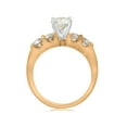 thumbnail image 2 of 1 3/4ct Diamant 14k Or Jaune Bague de Fiançailles U Broche Coupe Ronde, 2 of 3