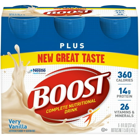 BOOST PLUS Very Vanilla 6-8 fl. oz. Bottles