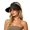 B, variant on Women's UPF 50 Sun Visor for Fishing Tennis Hiking, Adjustable Lightweight Open Top Hat with Wide Rigid Brim for Outdoor Sports Summer