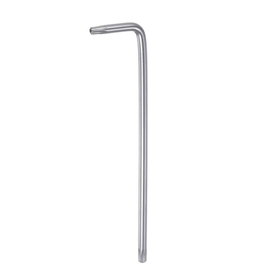 Uxcell T25 Tamper Proof Torx Wrench L Shape 4.33" Long Arm High Carbon Steel Hand Tool