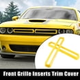thumbnail image 2 of Frente Malla Rejilla Inserciones Adorno Coche Accesorios con Herpara Ramienta Juego Amarillo Unique Bargains, 2 of 7