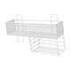 thumbnail image 5 of Estante de almacenamiento para baño, moderno organizador de ducha para oficina y dormitorio. Blanco, 5 of 9