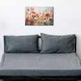 thumbnail image 5 of Rustic Flower Wall Art Colorful Wildflower Pictures Wall Decor for Bathroom Mom Bedroom Spring Orange Daisy Poppy Canvas Prints Abstract Watercolor Floral Paintings Artwork Home Decorations 12x16, 5 of 6