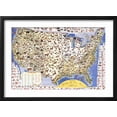 thumbnail image 2 of Art.com Wildlife And Game Map Of The United States Art Print by Ira Moss, Black Frame Wall Art, 23" x 17", 2 of 5