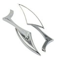 thumbnail image 1 of Pair Chrome Universal Motorcycle Scooter Cruiser Rearview Mirrors 10mm/8mm, 1 of 7