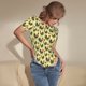 thumbnail image 3 of Balery Roosters In Farm Body de cuello redondo de manga corta para mujer Tops de manga corta Tops básicos-Medium, 3 of 7