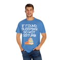 thumbnail image 4 of Humorous Found Sleeping Kiddie Slumber Party Gift | Hilarious Asleep Graphic Puns Boys Girls Unisex Garment-Dyed T-shirt, 4 of 4
