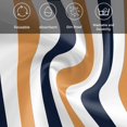 thumbnail image 5 of Burnt Orange Navy Blue Striped Cloth Napkins, Farmhouse Stripe Art Washable and Reusable Dinner Napkins Set of 4, Table Napkin for Kitchen Party Birthday Wedding Hotel Housewarming 20"x20", 5 of 8