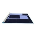 thumbnail image 2 of Ahgly Company Machine Washable Indoor Square Abstract Blue Contemporary Area Rugs, 3' Square, 2 of 4