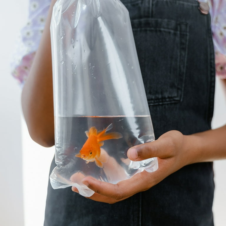 50Pcs Small Fish Bags Fish Packaging Bags Fish Transport Container Clear Fish  Bags for Packing 