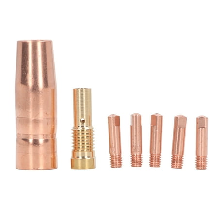 

2024 MIG Welding Gun Accessory Flux Core Gasless 0.9mm 0.035in Brass Nozzle Tips Kit Equipment for Century FC90 80GL