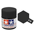 thumbnail image 2 of Tamiya Models X-18 Mini Acrylic Semi Gloss Paint, Black, 2 of 2