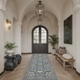 thumbnail image 3 of Hallway 3x10 Washable Runner Rug: Kitchen Rugs Entryway Area Vintage Soft Floor Mat Non Slip Indoor Farmhouse Carpet For Bathroom Living Room Bedroom Printed Rug Family(3x10 Floral/blue), 3 of 7