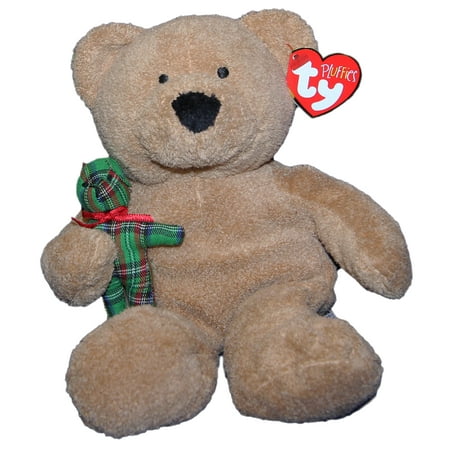 Ty Pluffie: Beary Merry the Brown Bear | Stuffed Animal | MWMT price history on PriceWatchPro