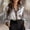 Grey, variant on Women Blouses Lapel Collared Long Sleeve Button Down Leopard Print Work Tops Basic Business Casual Shirts Trendy 2026