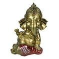 thumbnail image 3 of Vastu Hindu Elephant God Baby Ganesha Ganapati Holding Lotus Flower Figurine, 3 of 10