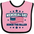 thumbnail image 3 of Inktastic Memorial Day Honor The Fallen with American Flag Boys or Girls Baby Bib, 3 of 4