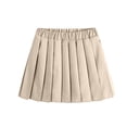 thumbnail image 7 of Ynynloco Girls Casual Mini High Waist Stretchy Flared Pleated Skater School Uniform Skirts, 7 of 7