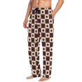 thumbnail image 2 of FORMRS Mens Pajama Pants with Pockets Cotton Sleepwear Lounge Bottoms Sizes S-2XL, Checkered Stars Pattern, 2 of 7