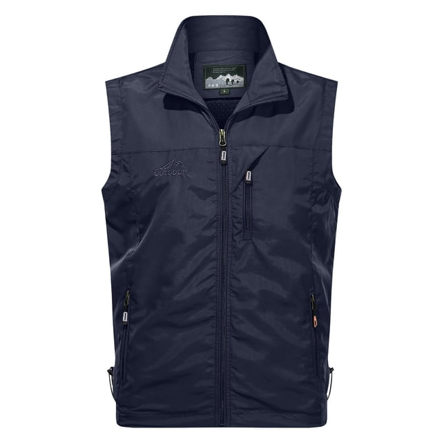 Gilet d'Extérieur pour Hommes Automne Hiver Chaud avec Fermeture Éclair Veste Décontractée pour Homme Mode Superposition