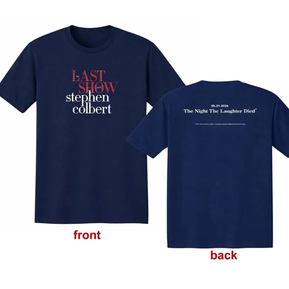 The Last Show With STEPHEN COLBERT 2026 T-Shirt Navy S-5XL Fast Shipping