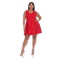thumbnail image 1 of White Mark Robe Patineuse en Cristal pour Femmes, 1 of 6